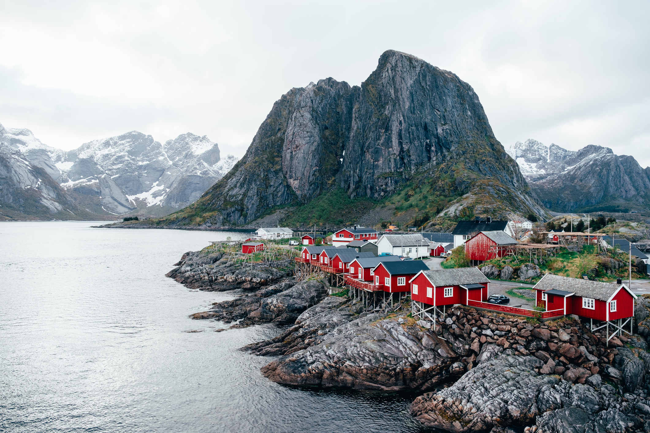 Hamnoy cabins in lofoten Norway