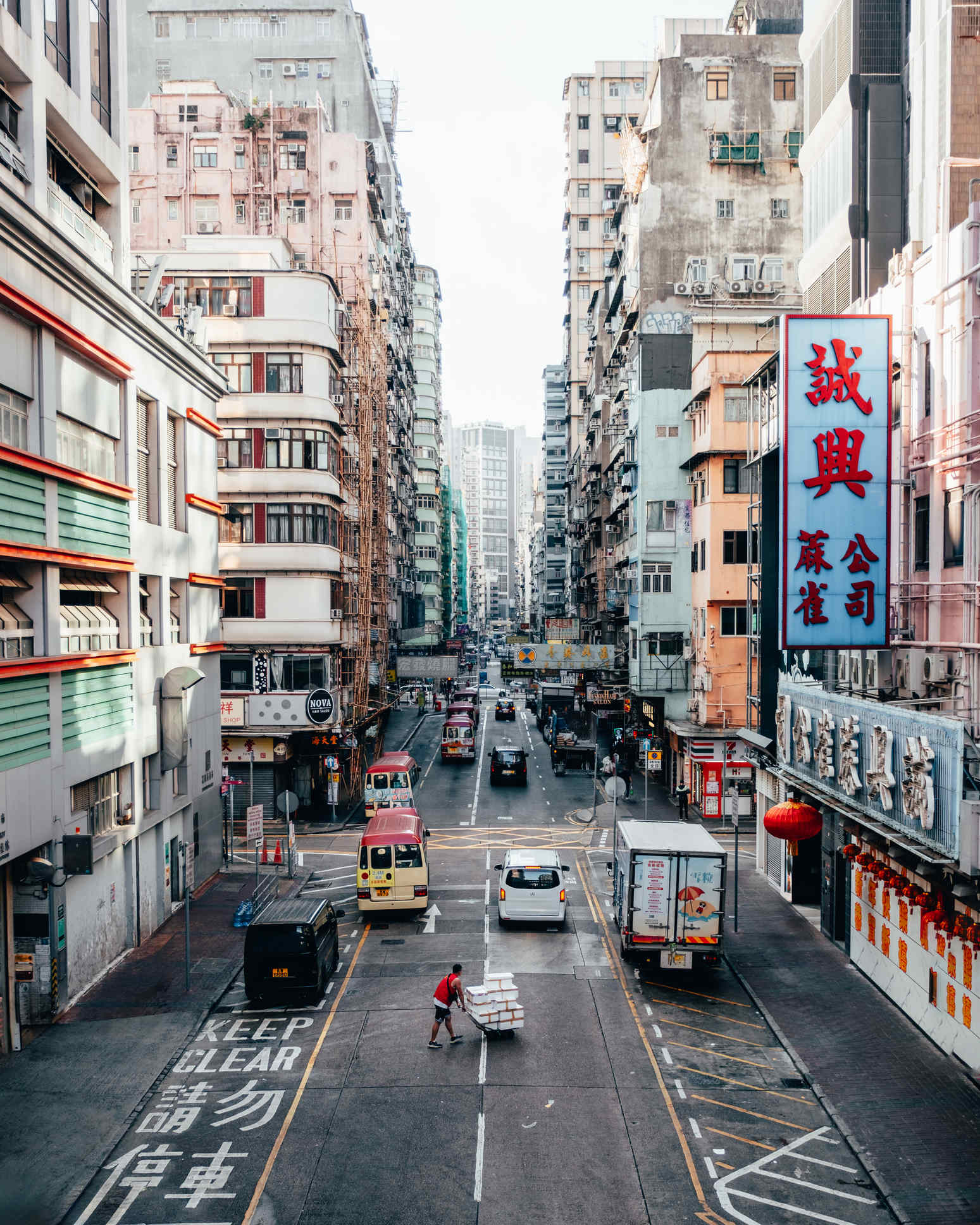 Urban scene in Hong Kong