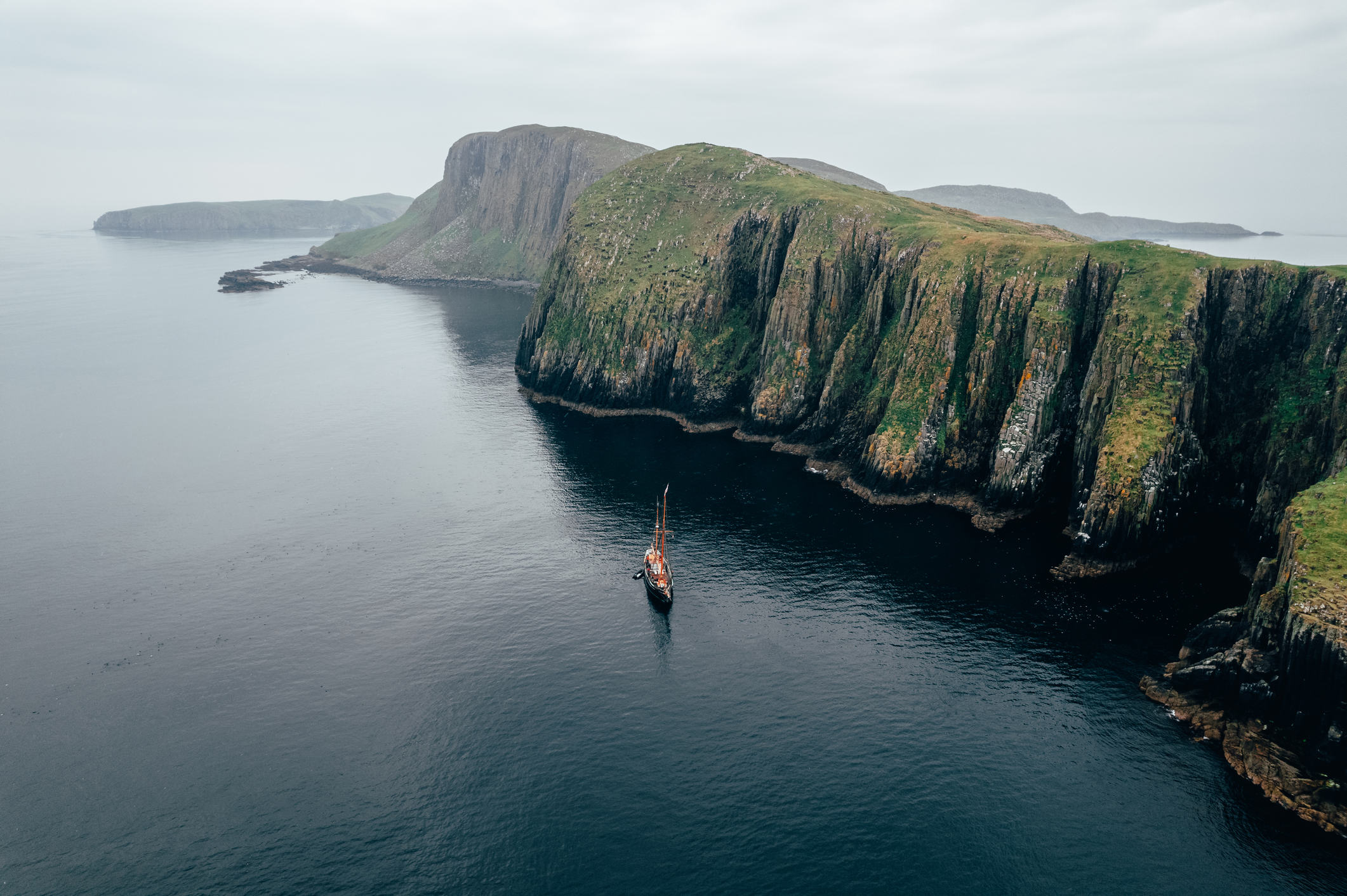 Tall ship sailing in Scotland